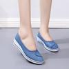 Модная женская обувь из холста на танкетке, женская обувь из денима, новинка с шикарным наконечником, горячая мода 2024 года, легкие предложения, предложения для прогулок, поступление, роскошь