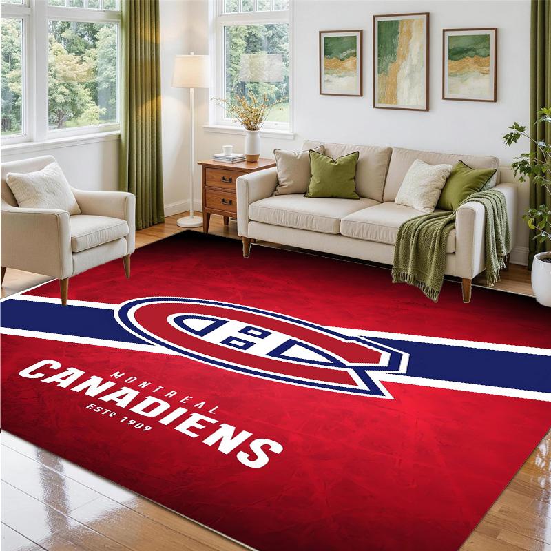 Дизайн Montreal Canadiens Кристальный Велюровый Ковер Мягкий Декоративный Коврик для Спальни Входа