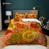 Snail Duvet Cover Set King Size Reptile Colorful Snail Comforter Cover Twin for Teens Adults Microfiber Animal Theme Bedding Set