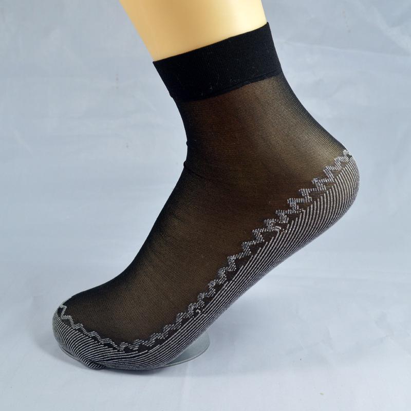Женские дышащие бархатные сетчатые носки с хлопковой подошвой, устойчивой к зацепкам