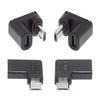UC-102 4 шт. / Комплект USB2.0 Type C Female to Micro USB Male Power Data Adapter, угловой тип 90 градусов