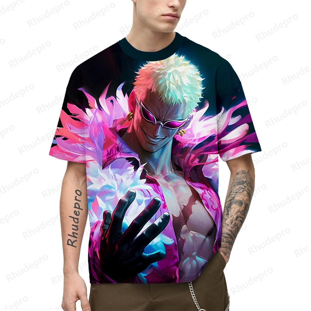 One Piece Популярная аниме-футболка 3d Япония Харадзюку аниме мужская с коротким рукавом косплей Луффи рубашка с принтом футболка мужская одежда топ