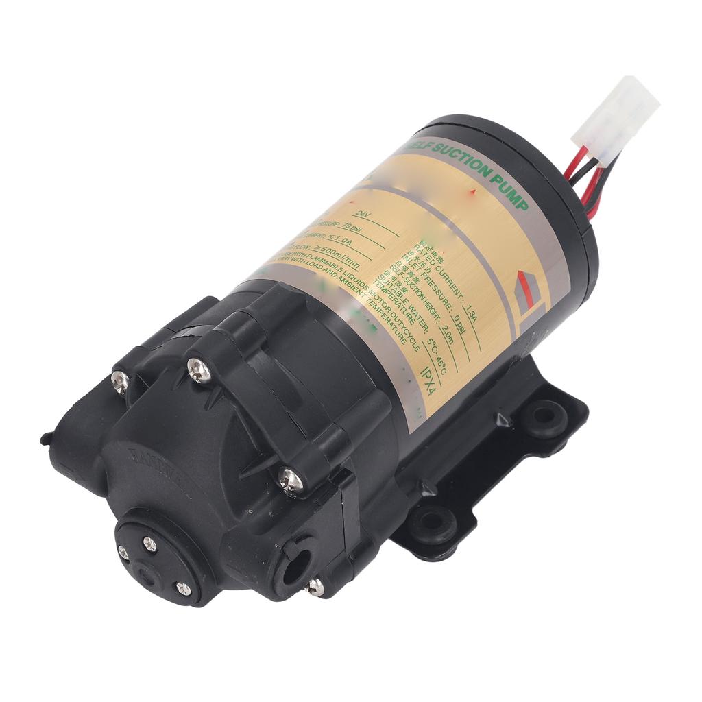 Water Purifier Booster Pump Mute Self Priming Automatic Step Up Water Pump for RVs Campers 24V