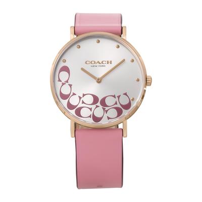 Часы PERRY Silver Dial Quartz Daily Waterproof Mineral Glass 36mm 14504135 Pink [Coach] Женские [Товар]