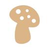 MDF Wood Mushroom To Decorate - GOMILLE - 11 X 10 Cm - Brown - Mixed - Customizable
