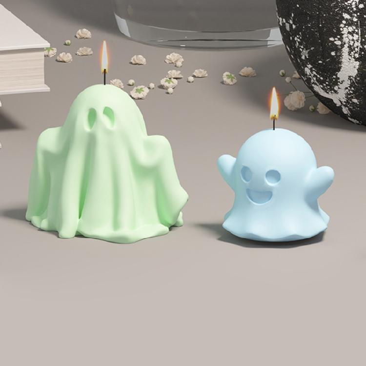 Хэллоуин Силиконовая форма 3D Привидения Формы для свечей Ручная работа Формы для выпечки Формы для эпоксидной смолы Формы для ароматических свечей