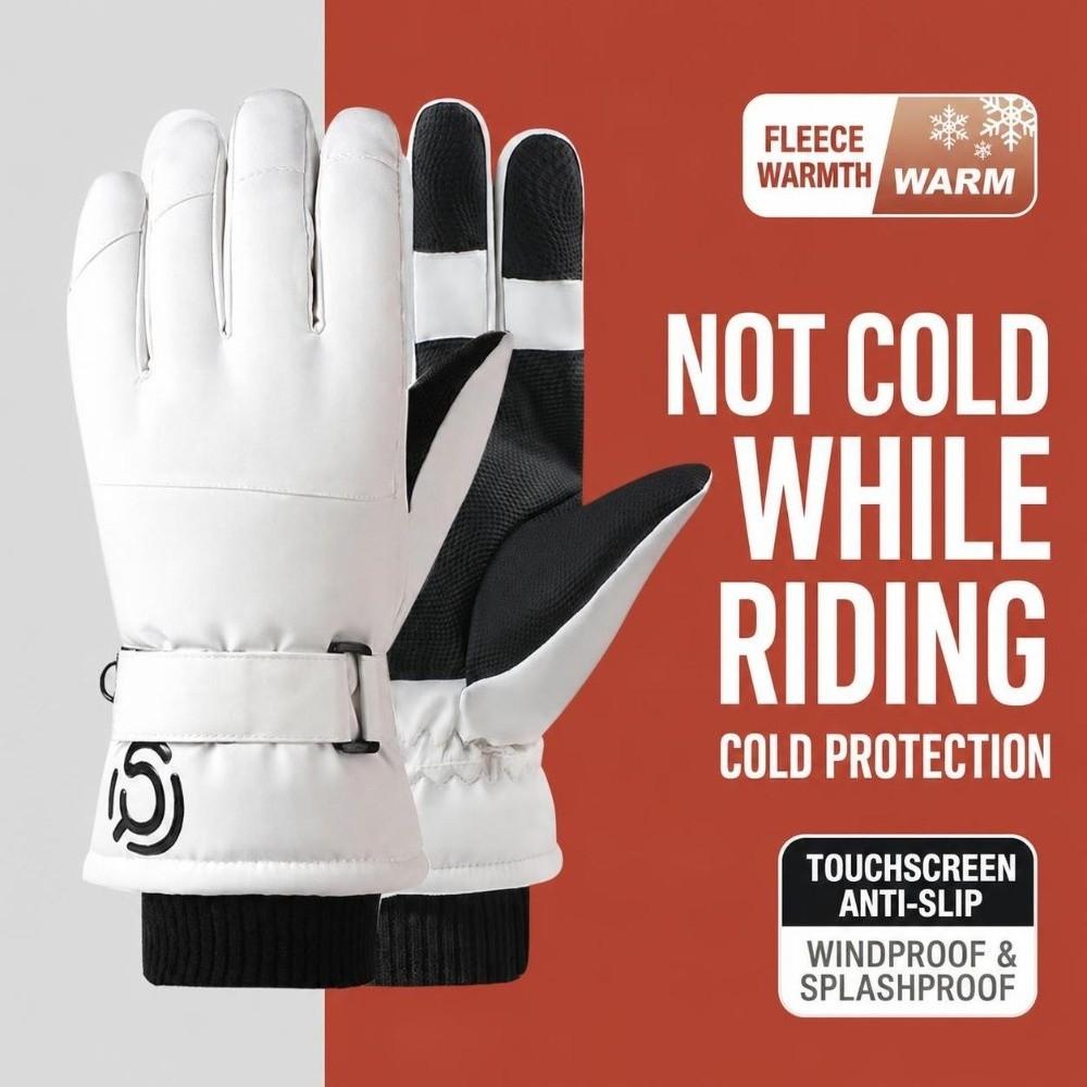 Keep Warm Snowboard Gloves Cold-proof Snow Gloves Trendy Skiing Gloves  for Men Women