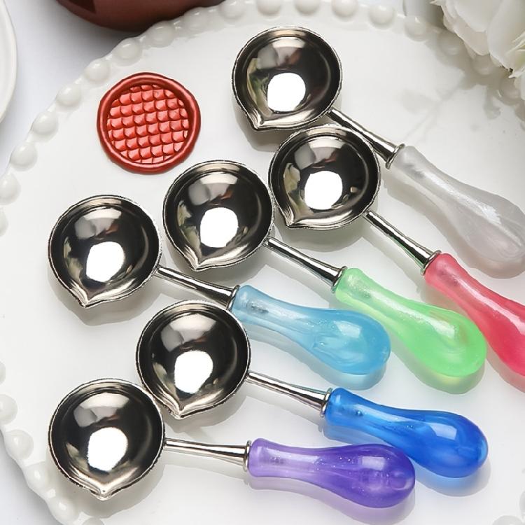 10 шт./набор Ложка для плавления воска для опечатывания Ложка для восковой печати Ложка для плавления штампа для восковой печати Конверт