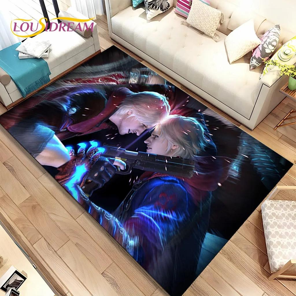 3D HD D-Devil May Cry DMC Game Gamer Коврик, Коврик для дома Гостиная Спальня Диван Коврик Декор, детский нескользящий напольный коврик