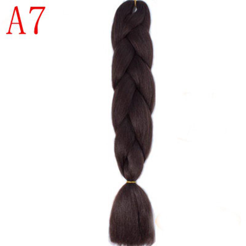 Ombre Hair Jumbo Braids Волосы Синтетические наращивания волос для женщин Розовый Красный Синий 102 Доступных цвета