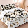 Комплект пододеяльников с цветочным принтом бабочек, 3 предмета | Животный принт, Тема насекомых, Дышащий полиэстер с цифровой печатью