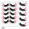 6D High Imitation Color False Eyelashes Decorative Eyelashes Fried Hair Messy Thick Grafted Eyelashes