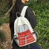Outdoor Color Blocking Picnic Schoolbag  Lightweight and Fashionable Travel Bag  Thin Small Backpack  Hiking Bag  Backpack