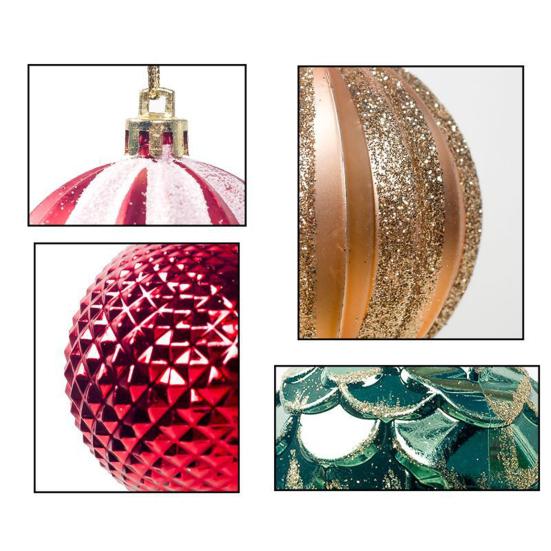 Рождественские подвесные шары Прочные изысканные легкие рождественские безделушки Украшения Рождественская елка Вечеринка Домашние подвесные украшения Рождественский декор Шары