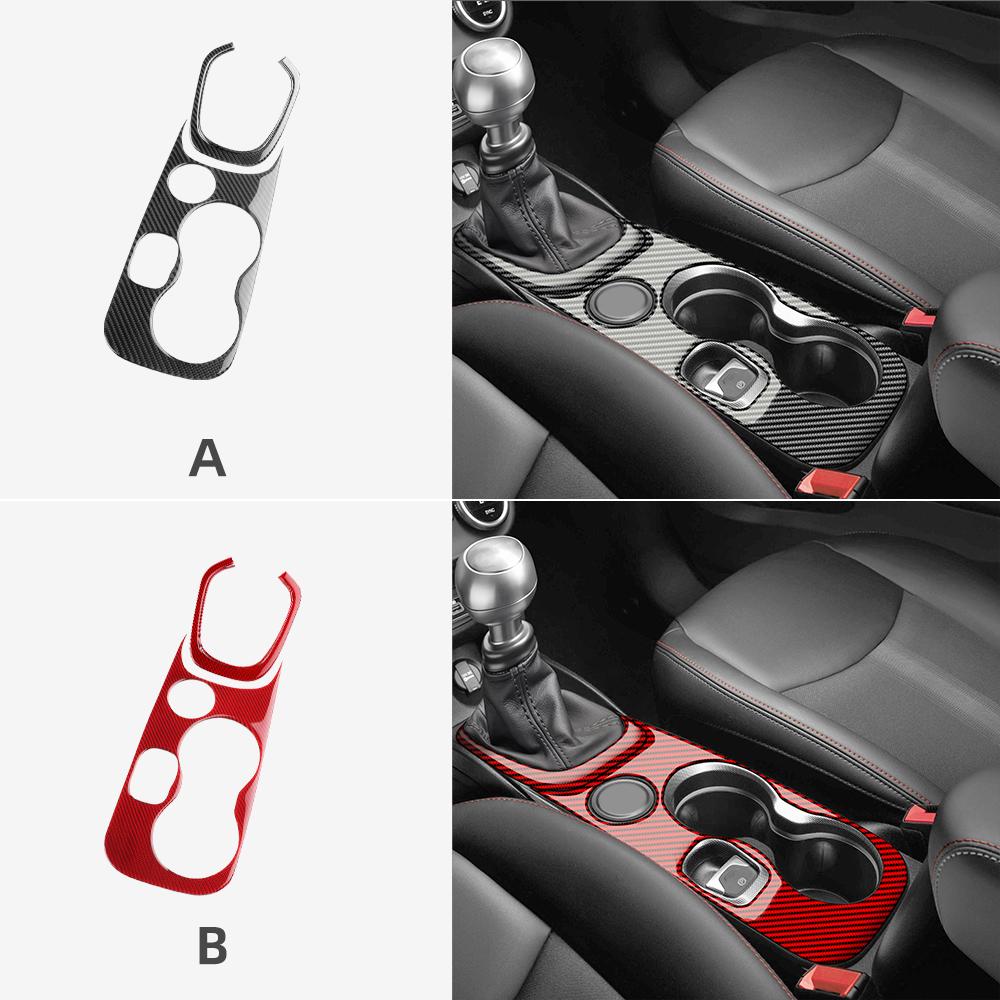 Real Soft Carbon Fiber Sticker For Fiat 500X 2014 2015 2016 2017 2018 2019 2020 2021 2022-2026 Car Gear Shift Center Accessories