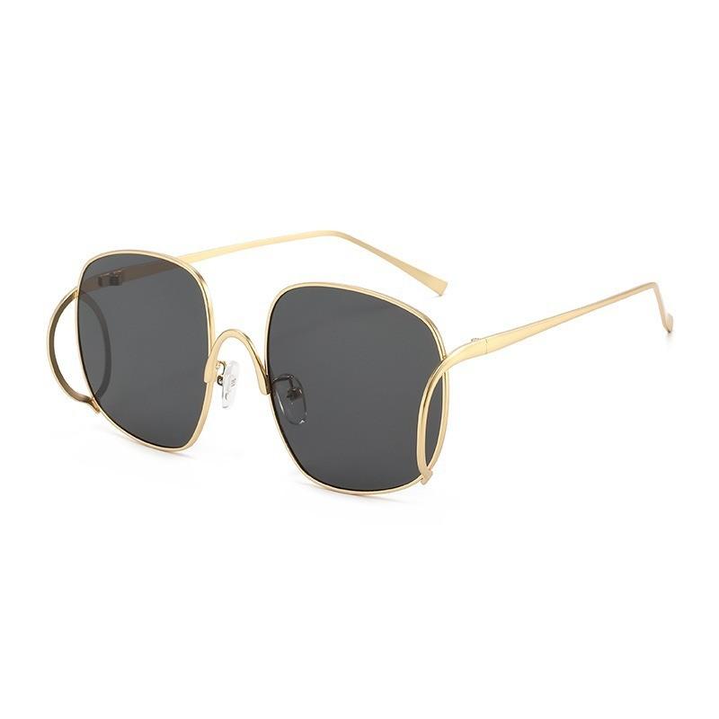 Fashion Metal Square Frame Sunglasses With For Men Women Outdoor Activities