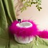 Colored Feather Strips 8-10 Ostrich Hair Top Strips Dance Clothes Hairpin Diy Decorative Materials Clothing Transformation Accessories