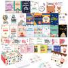 Feela Happy Birthday 40 Cute Patterned Cards with and Masking Perfect for Message Birthday Gift and Celebrations Cards, Envelopes, Stickers, Tape,