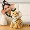 Simulation Baby Tiger Plush Toy Cute Stuffed Soft Wild Animal Forest Tiger Pillow Dolls Room Decro For Kids Boys Birthday Gift