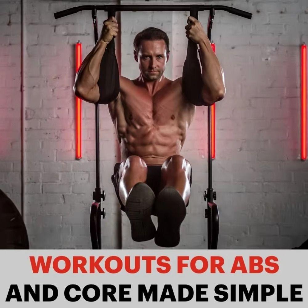 Suspension Workout Support Belt Hanging Leg Raiser Pull Up Ab Straps Abdominal Muscle