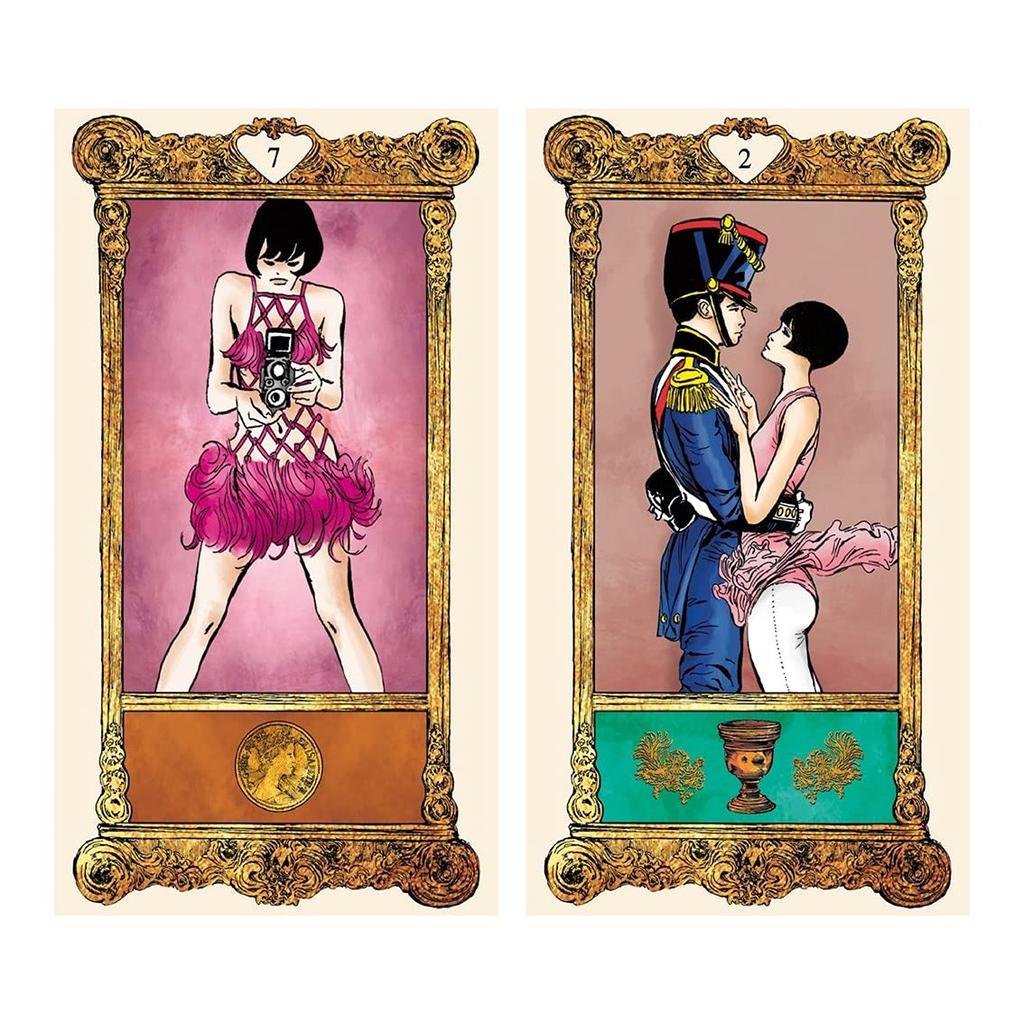 Kancharo Tarot Card Set Includes Japanese Tarot Card Instructions Pouch 78-Card [Valentina Tarot] & (Authentic)