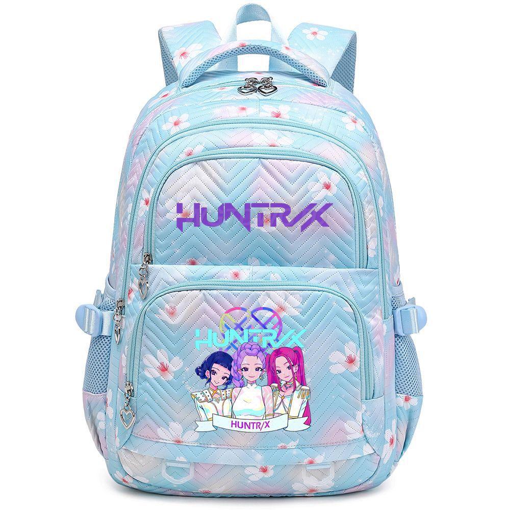 Kpop Hunter Girl Group Print Large Capacity Backpack for Students Trendy Lightweight Fashion Daypack