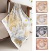Jungle Floral 90cm Large Square Scarf Silk Scarf Women's Spring and Autumn Thin Retro Suit Foreign Style Fashion Shawl