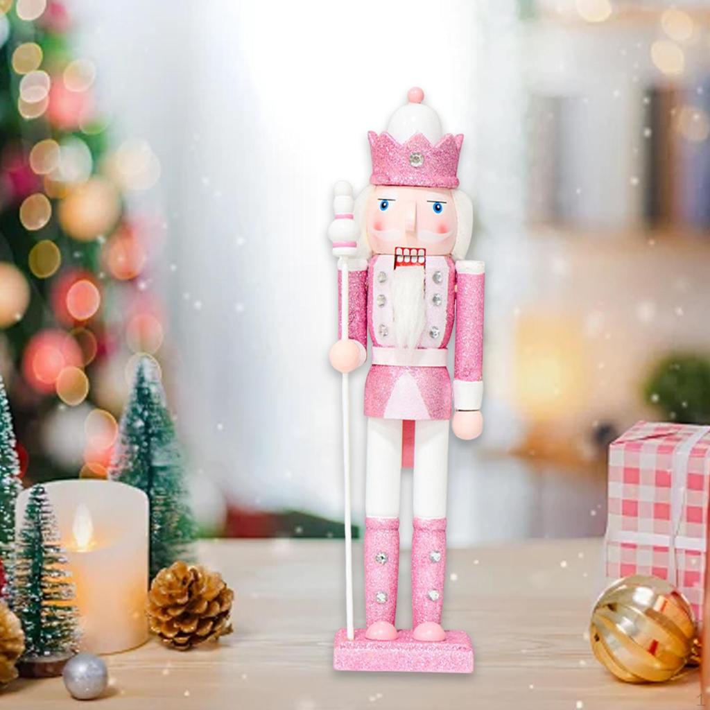 Christmas Nutcracker Decor Decoration Collectible Traditional Wooden Figure for