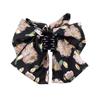 Elegant Women Large Bow Hair Claw Chiffon Big Bowknot Stain Bow Barrettes Hairpin Women Color Ponytail Clip Hair Accessories