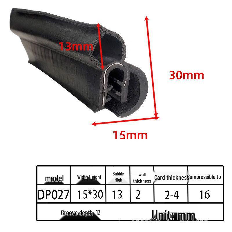 U-образные уплотнительные ленты из вспененной резины для шкафов и автомобильных дверей