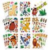 8/16 листов Мультяшные Наклейки-Пазлы Король Лев Аниме Собери Лицо Дети Сделай Сам Сборка Пазлы Наклейки Украшение для Вечеринки