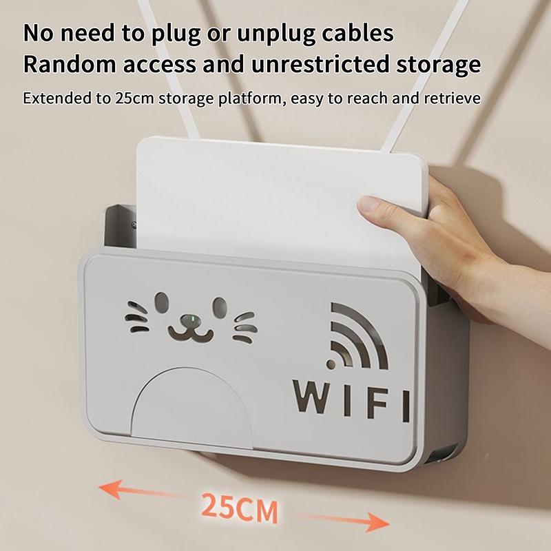 Беспроводной Wi-Fi роутер, коробка для хранения, розетка для гостиной, Wi-Fi декор, настенная полка для ТВ-приставки, органайзер для кабелей и питания