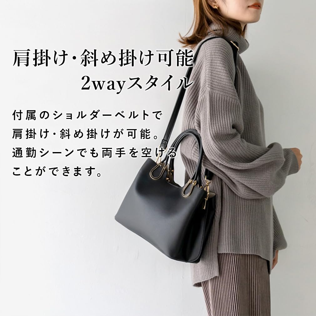 Vita Felice Horseshoe 2way Handbag for Women [VITAFELICE] bsib-p8381x (Gray Beige)