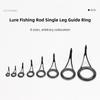 8Pcs 8-size Stainless Steel Fishing Rod Guide Rod for Octopus And Blackhead Fish Sauce Top Ring Repair Kit Lure Fishing Accessories