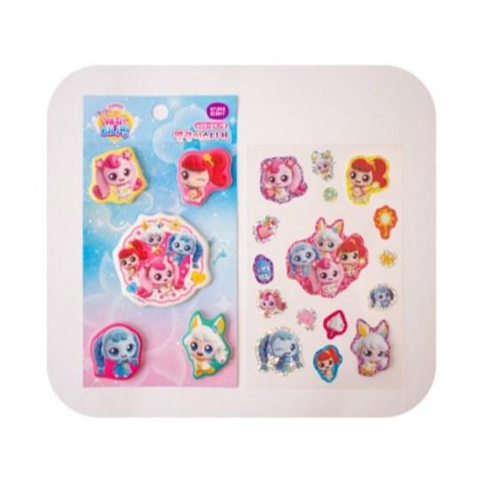 Catch Tiniping Mysterious Part 3 Soft Stickers, Group, 3 Pieces, a Popular Character In Korea