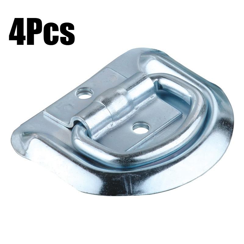 Trailer Parking Lock D Ring Tie Down Anchor Floor Hook for RV Garage Boat Trailer Car Pull Ring Cargo Buckle Straps