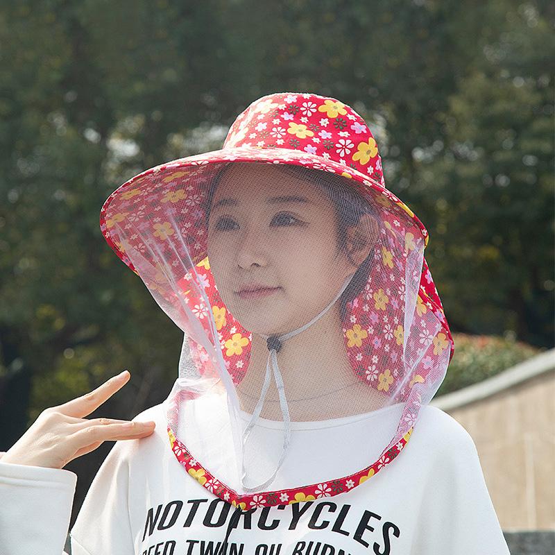 Женские многофункциональные дышащие козырьки для защиты от солнца, кепки, кепки из полиэстера, сетка от насекомых и комаров, лето, 6 стилей