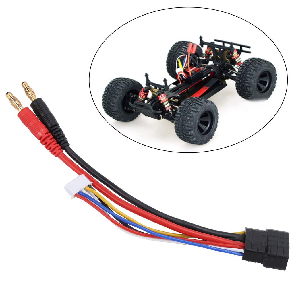 For TRX Plug to 4.0 Banana Plugs Connector Adapter Battery Charger Cable for RC Car/Plane
