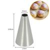MRF 14PCS Stainless Steel Round Piping Nozzles,Cake Cupcakes Decorating Icing Tips Set,Sugar Craft Tools