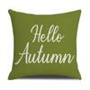 Colorful English Letters Autumn Linen Pillow Covers Home Furnishings Modern Simple Sofa Cushions