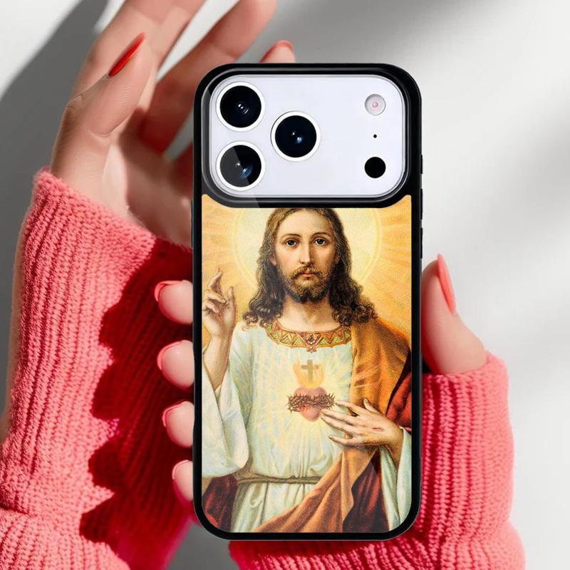 Christian Jesus Phone Case for iPhone 17 16 15 14 13 Pro Max Back Cover for 12 11 Pro Coque