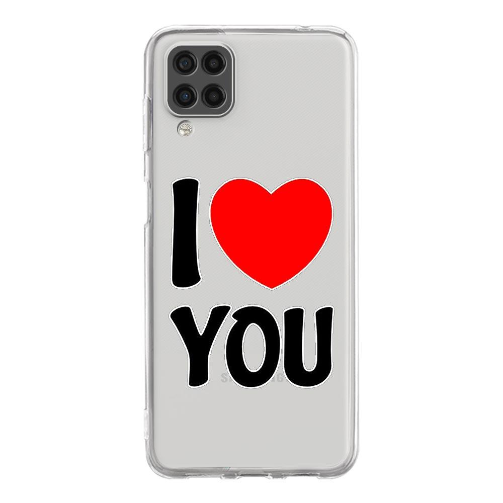 Чехол для телефона Samsung A13 A33 A35 A55 A73 A53 A23 A51 A71 A21S A12 A31 A41 A05s A03S A15 A25 A32 5G Обложка Я люблю тебя Розовое сердце