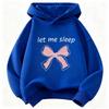 Let Me Sleep Kapuzenpullover mit Schleifen-Design für Kinder Kinder-Sweatshirt mit Kapuze für Jungen Mädchen Herbst Winter Freizeit-Kapuzenpullover