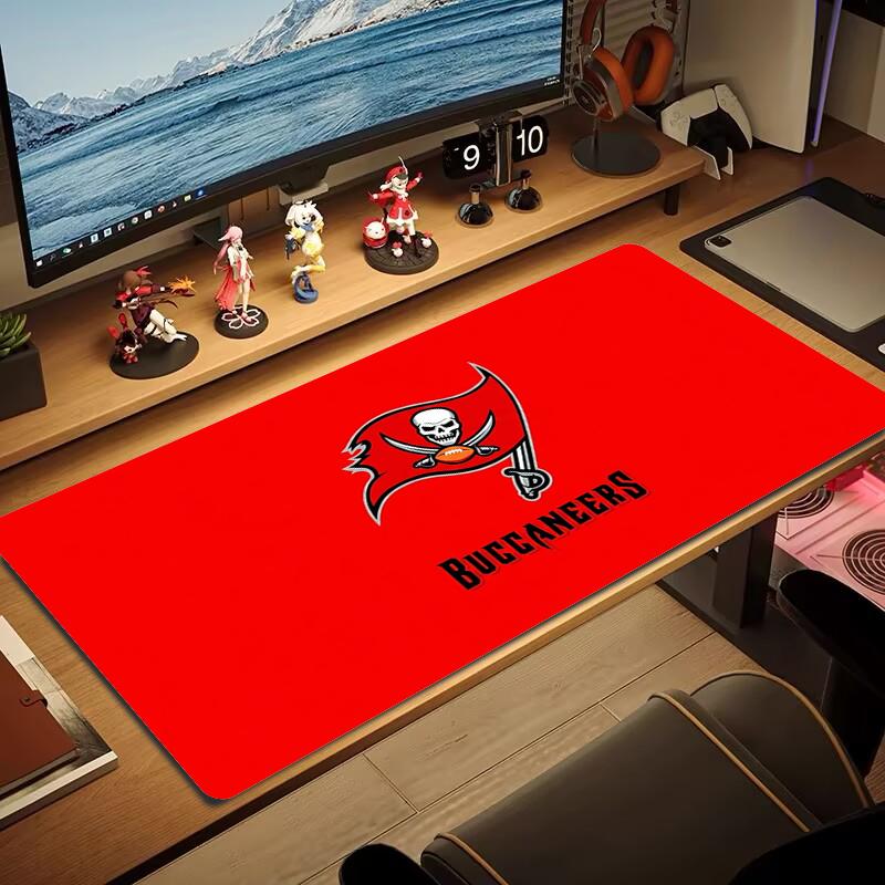Коврик для мыши Tampa Bay Buccaneers Большой игровой коврик для стола Нескользящий коврик для ноутбука и планшета XXL Коврик для мини-ПК Игровой коврик с заблокированным краем