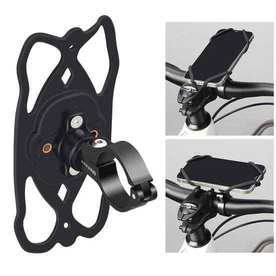 Велосипедный силиконовый держатель для телефона на руль, вращающийся на 360 градусов, противоскользящий, ударопрочный, для горного шоссейного велосипеда