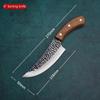 5 "6" 7 "Кованый нож шеф-повара Кухонные ножи из нержавеющей стали для мяса Кливер Рыба Овощерезка с крышкой ножа