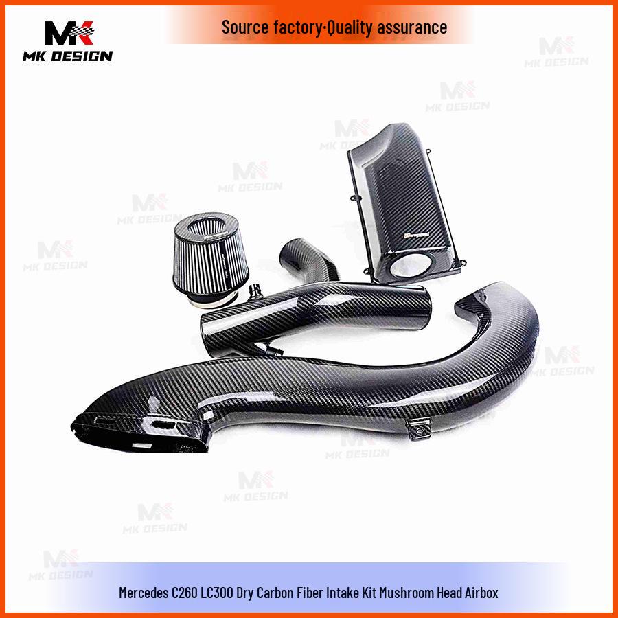 Mercedes C260L C300 Airspeed Carbon Fiber Intake Kit with Mushroom Head Filter.