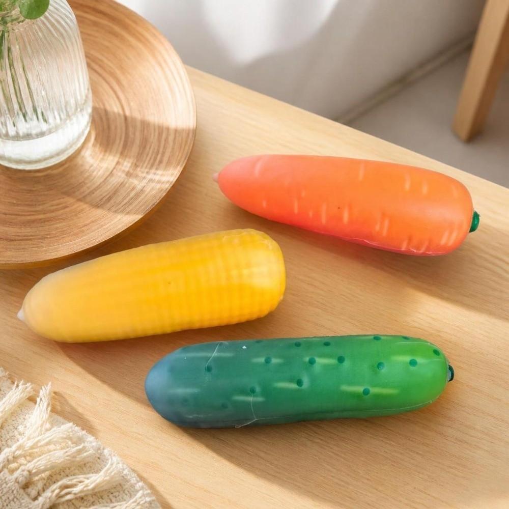 Anxiety Relief Crunchy Vegetables Squishy Toy Wax Coating Corn Fidget Toy Children's Gifts