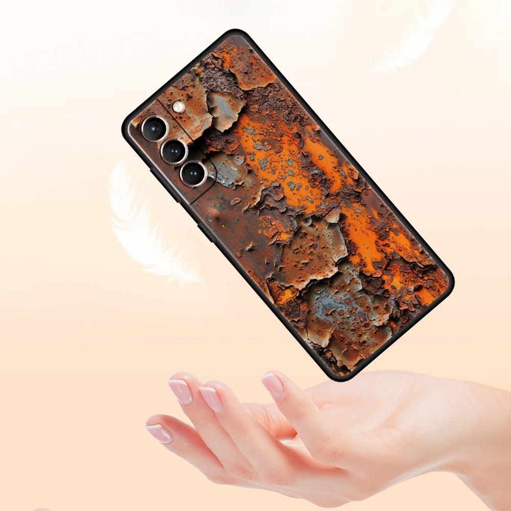 Винтажный индустриальный стиль Ржавый чехол-крышка для телефона для Samsung Galaxy S25 S24 S23 S22 S20 S21 FE Ultra S25Edge S10 Plus 5G Мягкий ТПУ