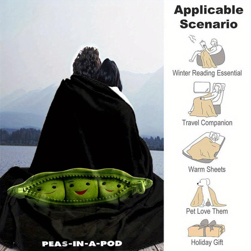 1pc, Toy Story Peas-in-a-Pod Throw Blanket Soft & Cozy Home Decor for Couch, Bed, Car, Travel, Camping, Office Nap Perfect Gift for Friend